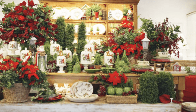 christmas flower arrangements featured image